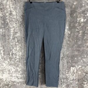 Van Heusen Size 10 Short Stretch Comfort Work Wear Dress Pants Gray Full Length